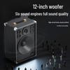 Newmine N519 12-inch Portable Bluetooth KTV Speaker with Dual Mics (CN Version)