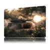 Leopard  Tank Firing Metal Poster Customized Wall Art Retro Vintage Tinplate Signs for Luxury Decoration Gaming Wand Deko House