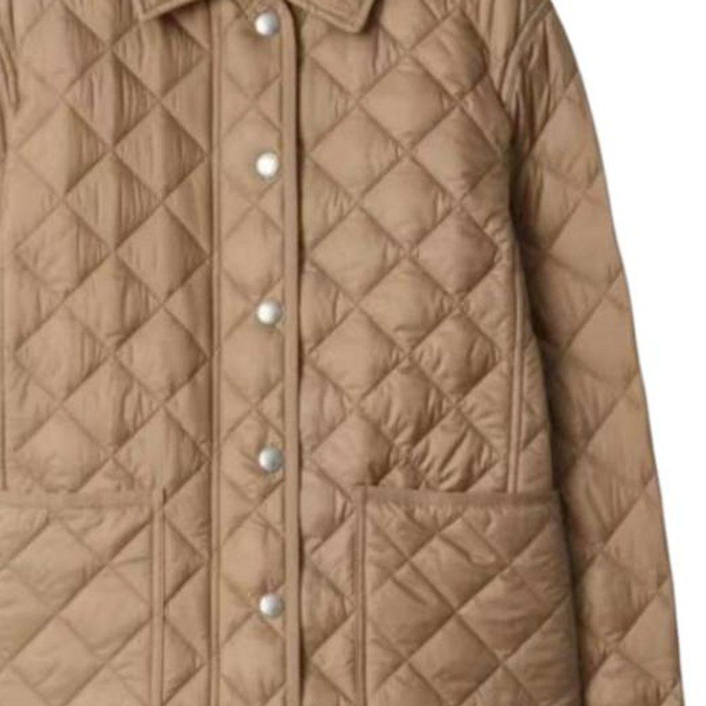 Burberry Puffer Jacket Women's Beige 80841951