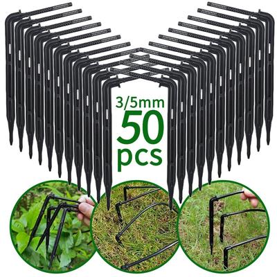 25/50 Pezzi Gocciolatore a Freccia Curva Kit Micro Irrigazione a Goccia Emettitore Tubo 3/5mm Giardino Irrigazione Risparmio Gocciolatore Serra
