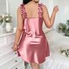Women's Plus Size Lightweight Homewear Strapless Ice Silk Short Nightdress