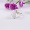 Teardrop Natural Moonstone Ring, 925 Sterling Silver Handmade Ring, Blue Fire Moonstone, Birthday Ring