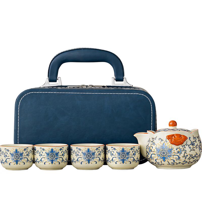 Mingguan Outdoor White Porcelain Tea Set