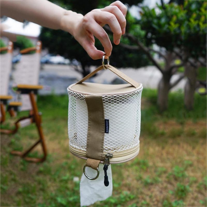 Utendørs Papiruttrekk Hjem Bærbar Rullpapir Oppbevaringspose Bilmontert Bærbar Papirrørspose Oppbevaringsboks