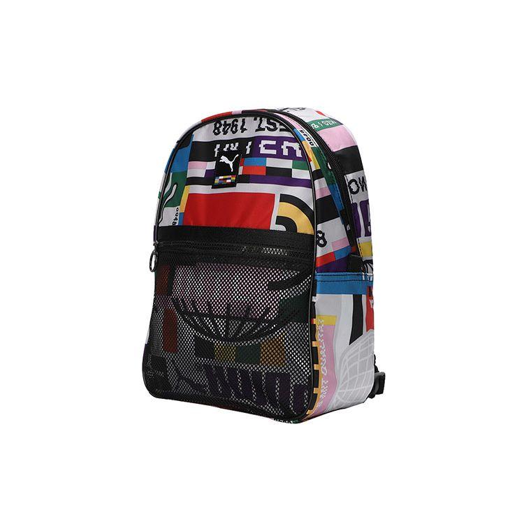 Puma Printed Zipper Canvas Backpack Women Backpacks Multicolor 077952-02 OSFA