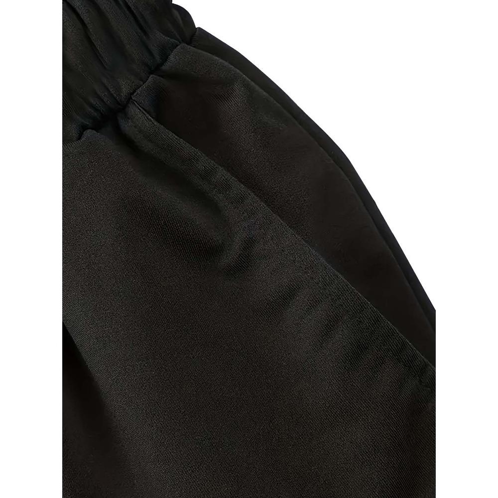 Motorcycle Pattern Printed Hooded Sweatshirt Set for Men Drawstring Sweatpants Trendy Casual Sports Versatile Two Piece Set