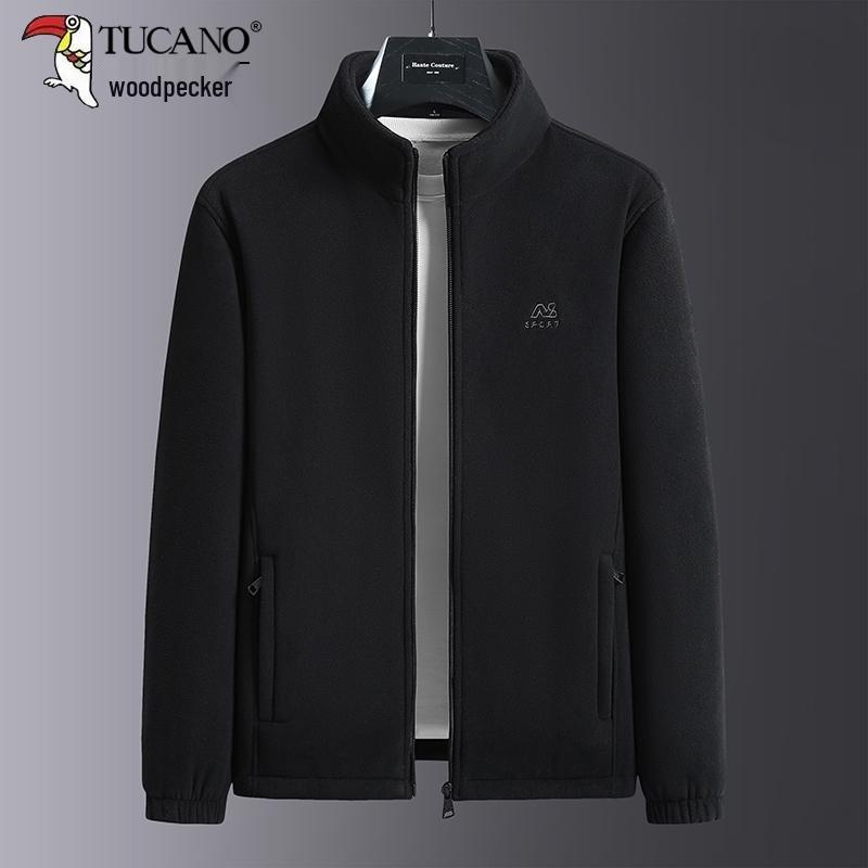 Men's Double-Sided Fleece Jacket - Autumn/Winter Thickened Sweatshirt for Dad