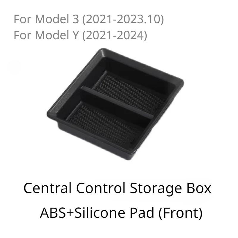 For Tesla Model 3/3 Highland Model Y/Y Juniper Central Control Armrest Box Storage Box Organizer Tray Cubby Drawer Accessories