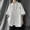 Casual Shirts Men Patchwork Fake-two Pieces Plus Size 3XL Harajuku Korean Fashion Loose Straight Baggy Handsome High Street Chic