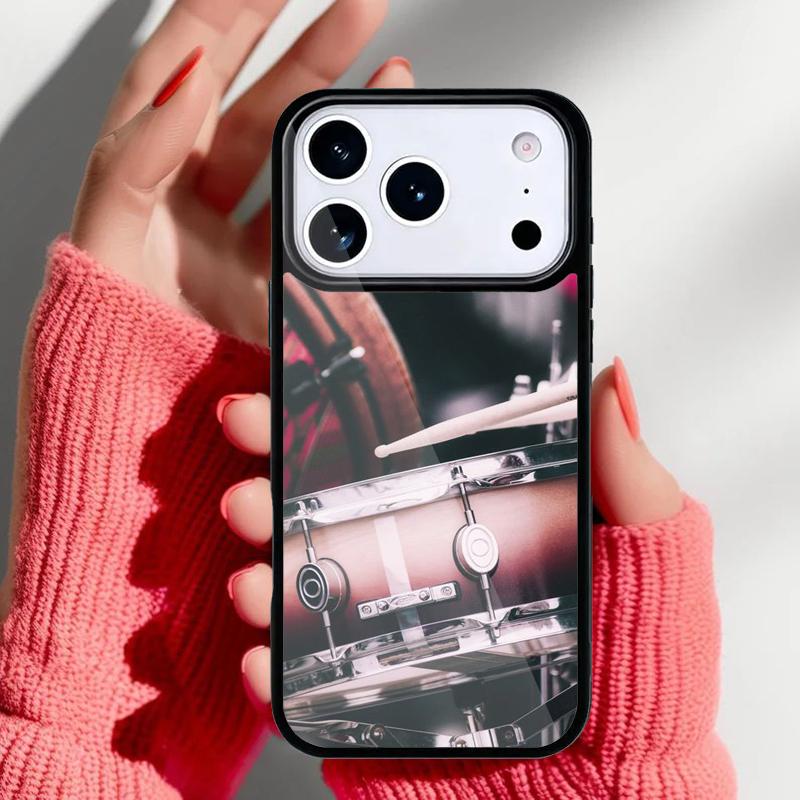 Drum Drummer Phone Case for iPhone 17 16 15 14 13 Pro Max Back Cover for 12 11 Pro Coque