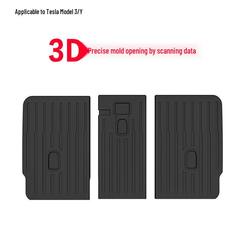 TPE Front Trunk Mat & Rear Backrest Pad for Tesla Model Y