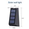 4Pcs Solar Garden Lights RGB Color Changing Waterproof Fence Stairs Wall Lamp