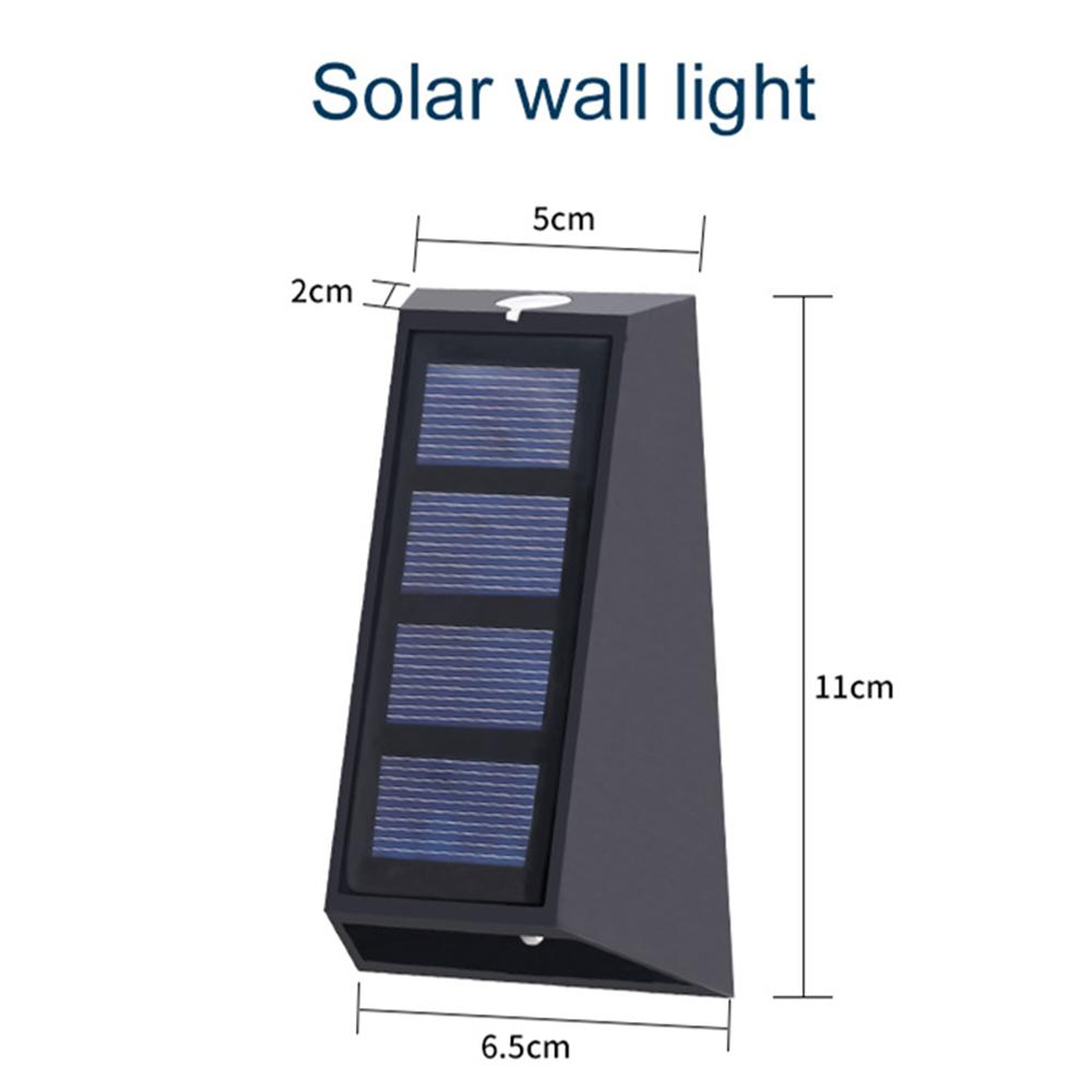 4pc/Set Solar Garden Lights RGB Color Changing Waterproof Fence Stairs Wall Lamp