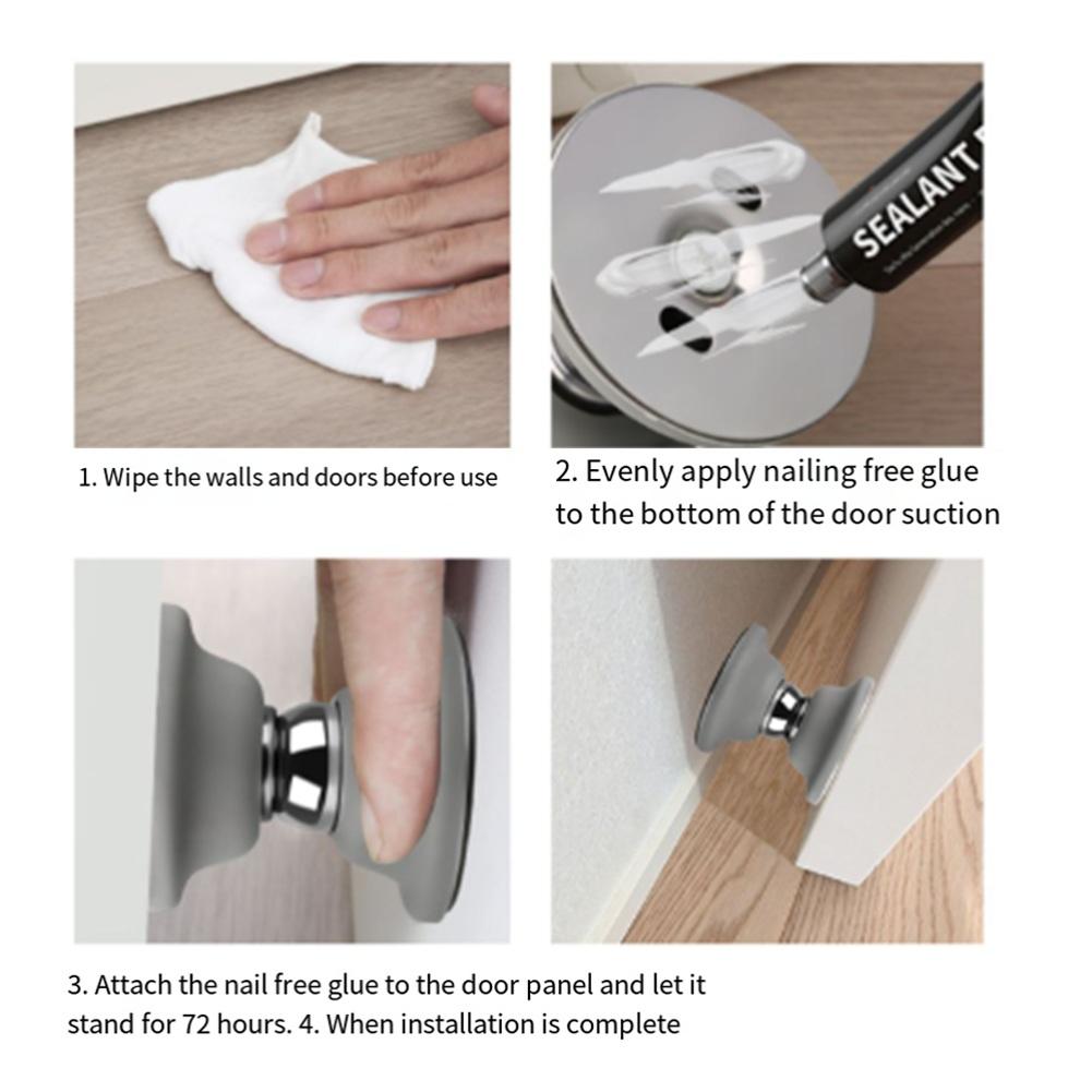 Keep Door Open Door Holder Silicone Floor Suction Silica Gel