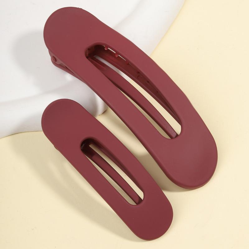 Explosions matte texture duckbill clip color back of the head ponytail hair clip oval horizontal clip temperament hair accessories