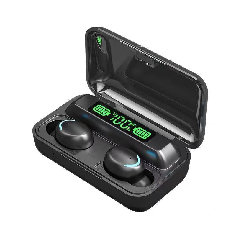 Cross-Border F9-5C Bluetooth Earbuds: Long Battery, Digital Display, Large Capacity, Sports In-Ear Design, Noise Cancelling.