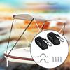 2X Weatherproof Boat Top Awning Straps Marine Webbing Strap Adjustable With Loop Stainless Steel Snap Hooks For Canopy Canoe