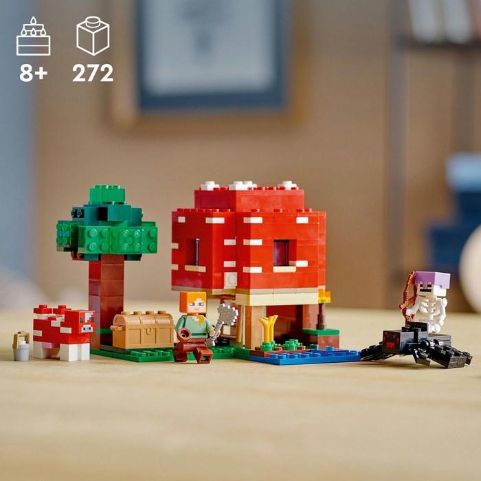 LEGO Minecraft Mushroom House 21179, Multicolor