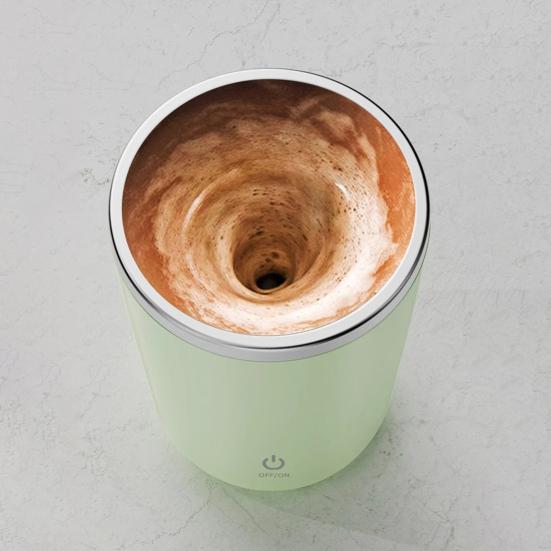 Automatic Magnetic Stirring Coffee Mug 350ml Electric Mixing Cup Stainless Steel Self