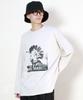 Deumakeu Dark Punk Graphic Boxy Fit T-Shirt Beige