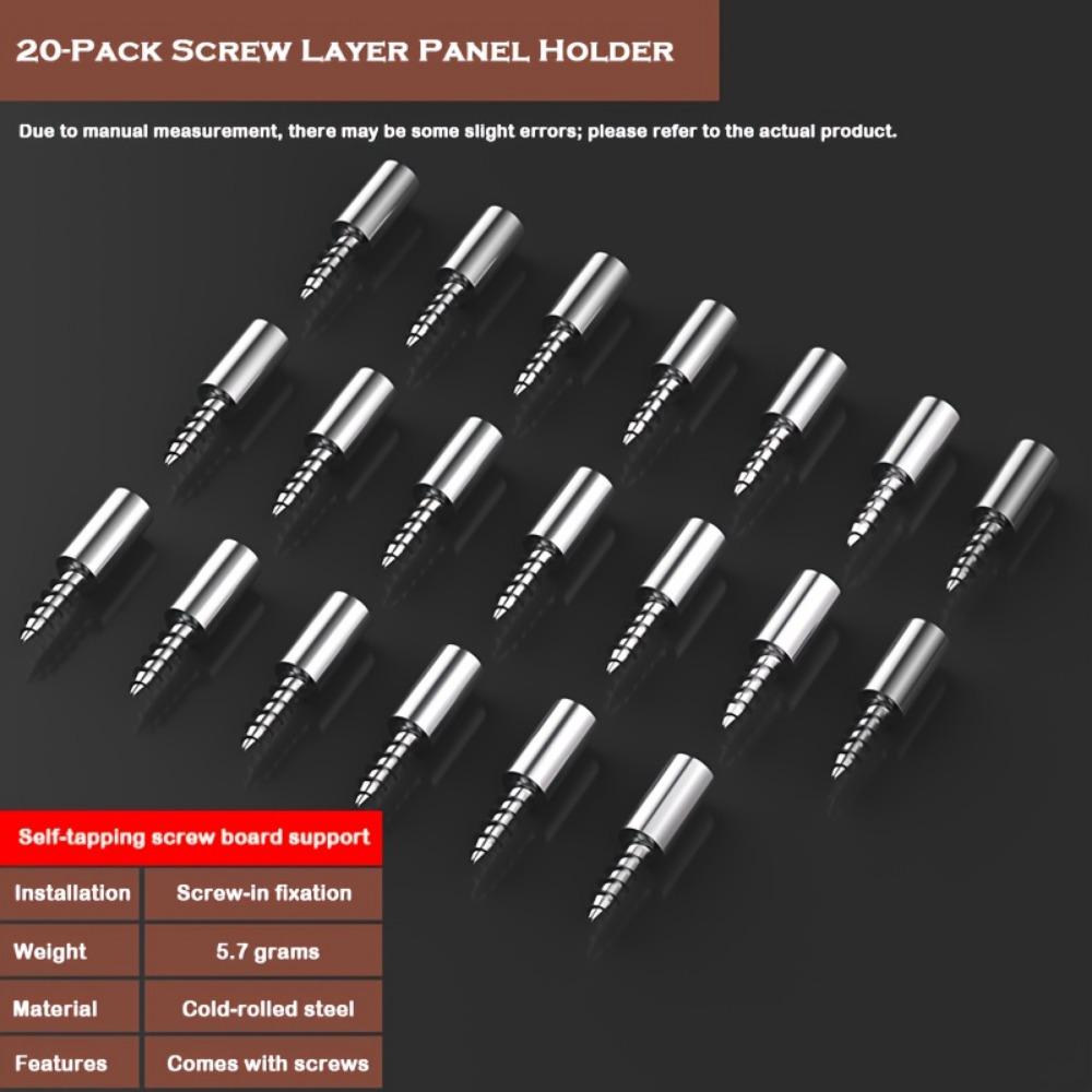 

Набор из 20 шт. Интегрированный кронштейн для крепления доски с саморезами, утолщенный и без отверстий Интегрированный кронштейн для крепления доски с саморезами, (Without rubber sleeve) 20 pieces
