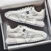 Fashion Men White Sneakers 2025 Spring Autumn Breathable Non Slip Running Shoes Lightweight Comfortable Fashion Cross Tied Casual Shoes