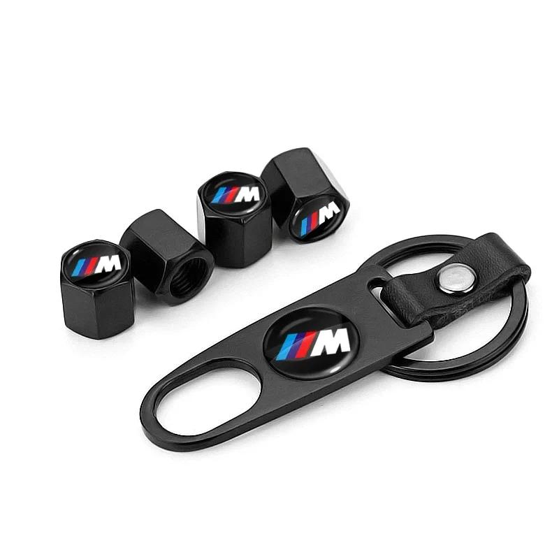 

2025 Hot Car Tire Valve Cap Wheel Stem Cover with Wrench KeyChain for BMW M Performance 320 325 E28 E30 E34 E36 E39 E46 E52 E53