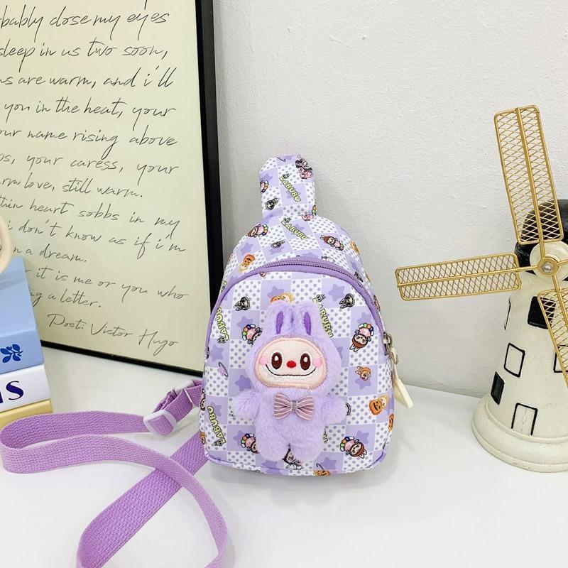 Plush Cozy Cartoon Radish Sling Backpack For Boys And Girls Breathable And Lightweight For Use Daily