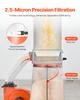 VEVOR Dust Collector, 1200 CFM 2.5 Micron Vortex Cone Dust Collectors