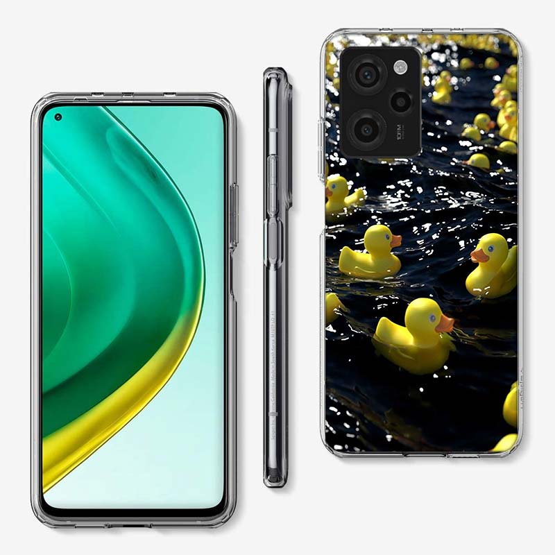 Rubber Ducks Floating in the Swimming Pool Cover Phone Case For Xiaomi Poco M8 M7 M6 M4 M3 X7 X6 X4 Pro F7 Ultra M5S Mi 14 14T 1