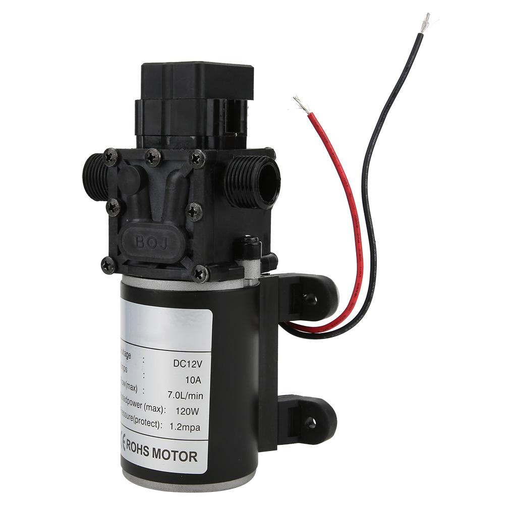 

Intelligent Diaphragm Pump High Pressure FL3216 DC12V 120W 7Lmin 10mm Right Water Outlet