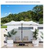 Park Double-Head Sunshade: Large Outdoor Patio, Beach & Street Umbrella with Three-Head Design for Balcony & Terrace