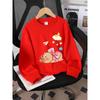 Kids Sweatshirt Crewneck Sweatshirt for Girls Featuring a Bear Adorned with a Bow And Stars. It'S Machine Washable