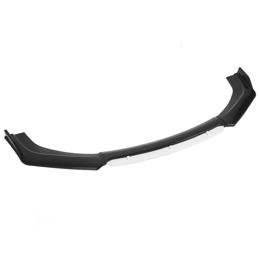 Front Bumper Lip Spoiler Splitter Kit Aerodynamic Part for Auto Car Modification(Glossy Black White )