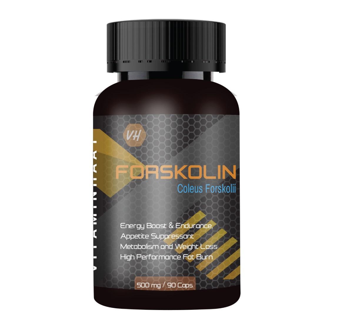 

Форсколін (90 кап, 500 мг), Forskolin, Vitamin Haat