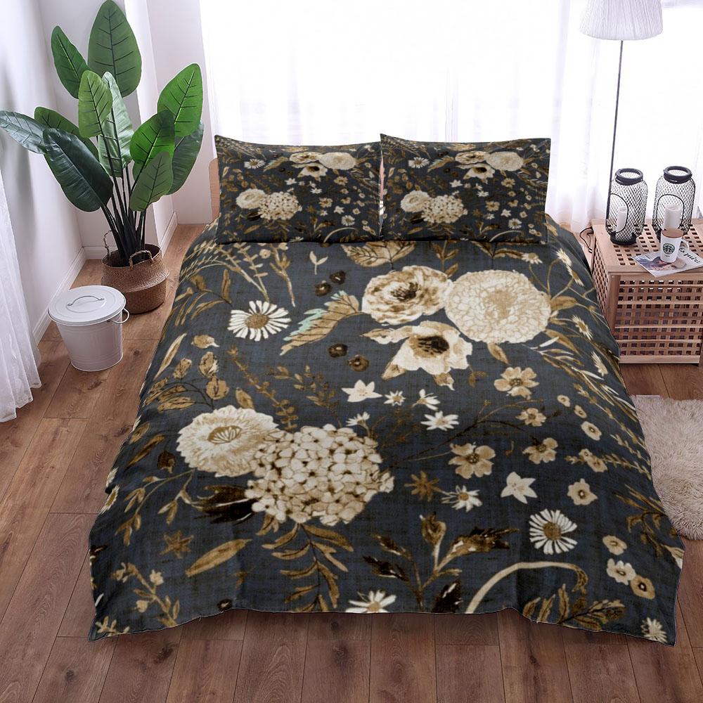 

Комплект постельного белья с цветочным принтом «Цветок» King Queen Double Full Twin Single Size 140x200cm