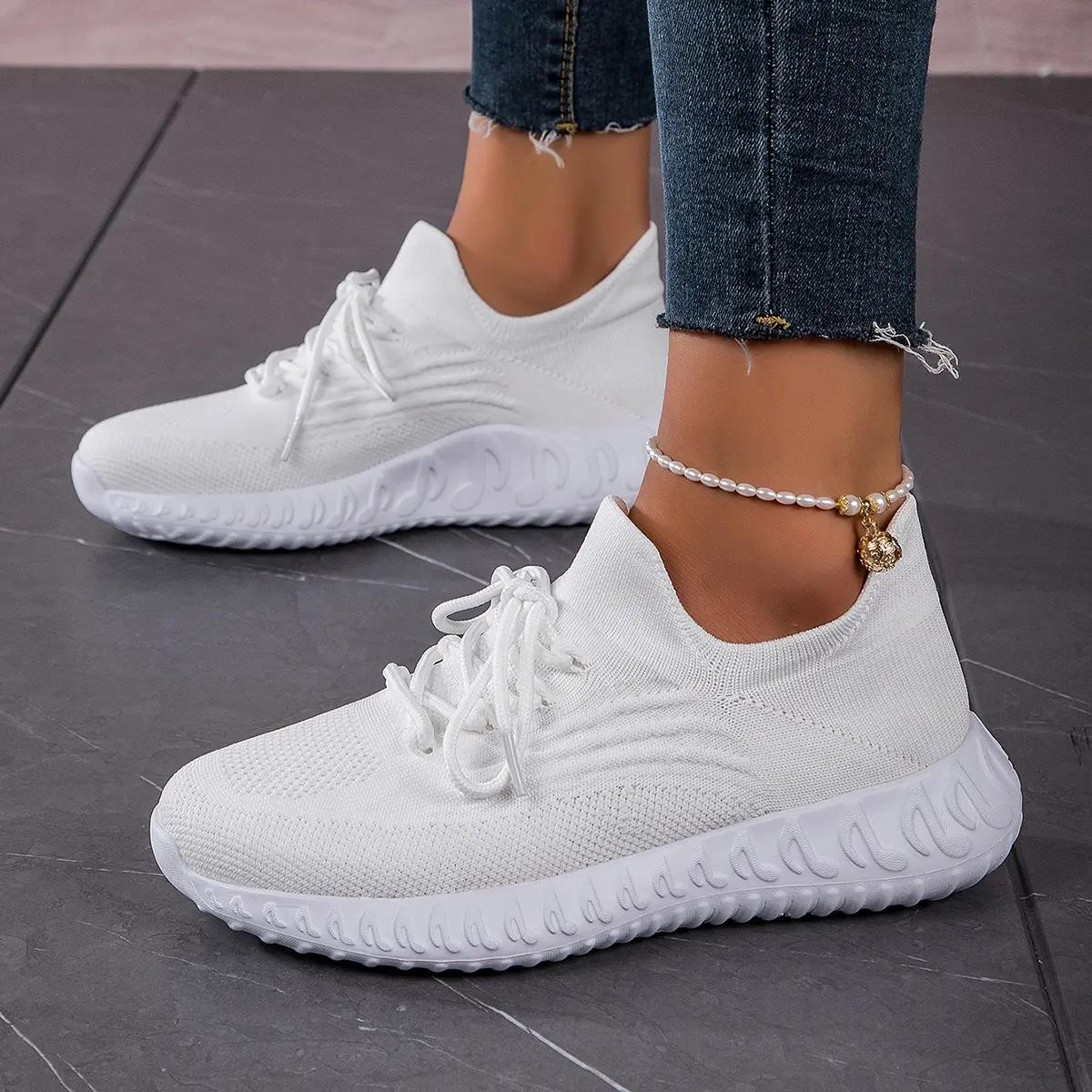 

Женские кроссовки Легкие носки одинарные туфли 42 белый