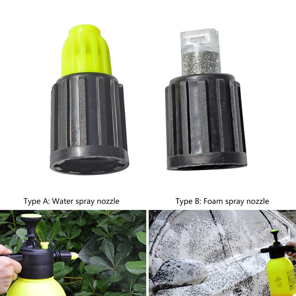 2pcs/set Foam Nozzle Hand Operated Pump Water Sprayer Bottle Nozzles Car Wash Manual Snow Foam Lance Nozzle Home Garden
