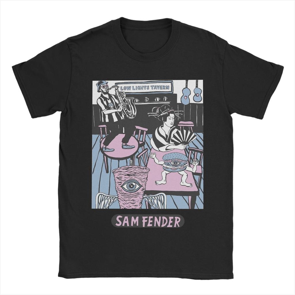 Amazing Sam Fenders T-Shirt Men Round Collar Cotton T Shirts Short Sleeve Tees Graphic Clothing