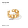 European and American rhinestone titanium steel ring niche design ring does not fade first stainless steel ring