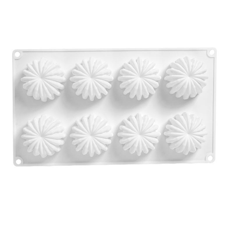 

1 Pc 8 Cactus Mousse Silicone Mold, French Dessert Cake Chocolate Mold DIY Baking Jelly Pudding Mold