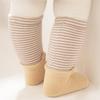Baby Socks Pure Cotton Warm Stripe Non-Slip Middle Tube Contrast Color Newborn Boys Girls Baby Autumn Winter Floor Socks
