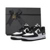 Air Force 1 Coverage Slip Resistant Abrasion Resistant Balance Low Top Skateboard Shoes Unisex White Black DV0788-001(Team384- BOX)