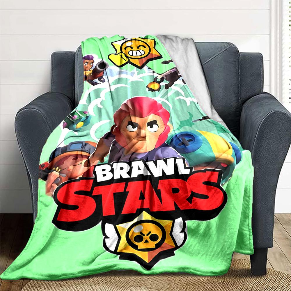Brawl Stars Blanket Durable Comfort Great for Couch Sofa Bedding for All Occasions Modern Style Ideal Gift for Friends Family Couples Picnic
