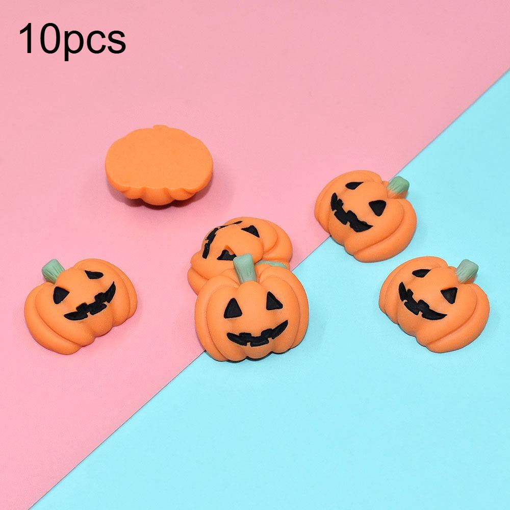 Halloween Resin Pumpkin Charms - Mini Flatback DIY Decor, Decor for Vase Fillers, Phone Cases, Fridge & Table - Durable Resin