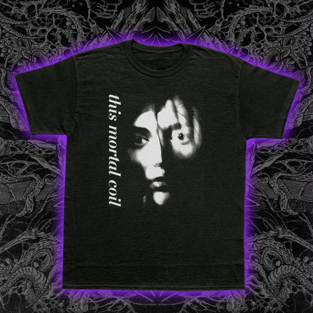 This Mortal Coil T-shirt features 4AD dreamy pop ethereal gothic rock music style Cotton couple's seasonal loose casual shirt