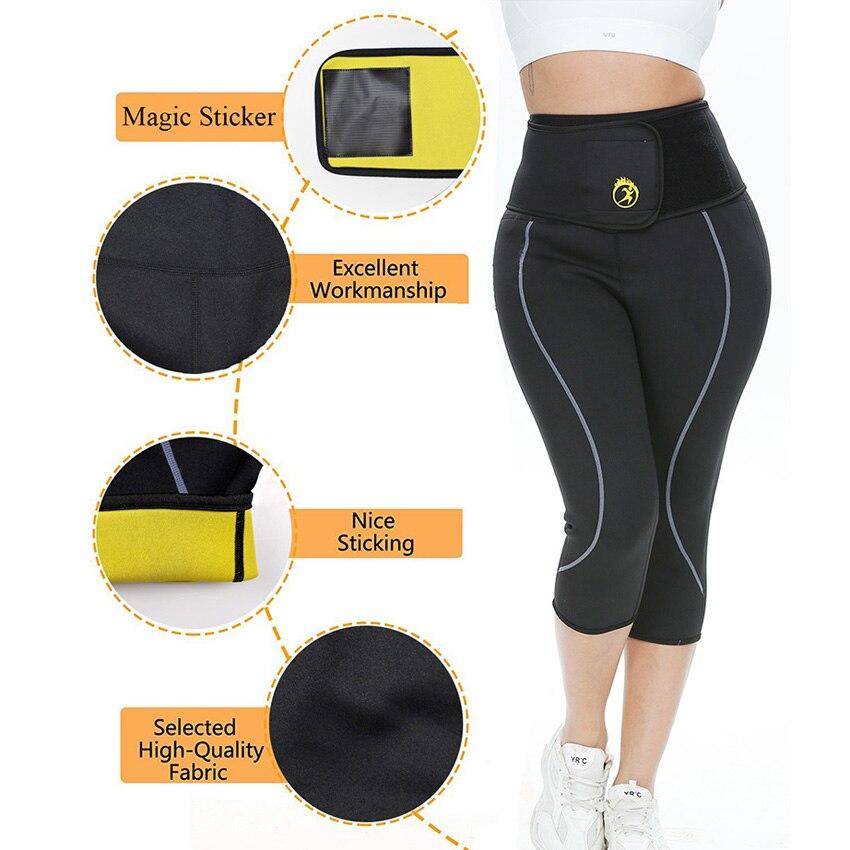 Pantaloni Yoga Leggings Sportivi Fascia Dimagrante Vita Controllo Pantaloncini Donna Tuta Sauna in Neoprene Modellante Pantaloni Riscaldanti