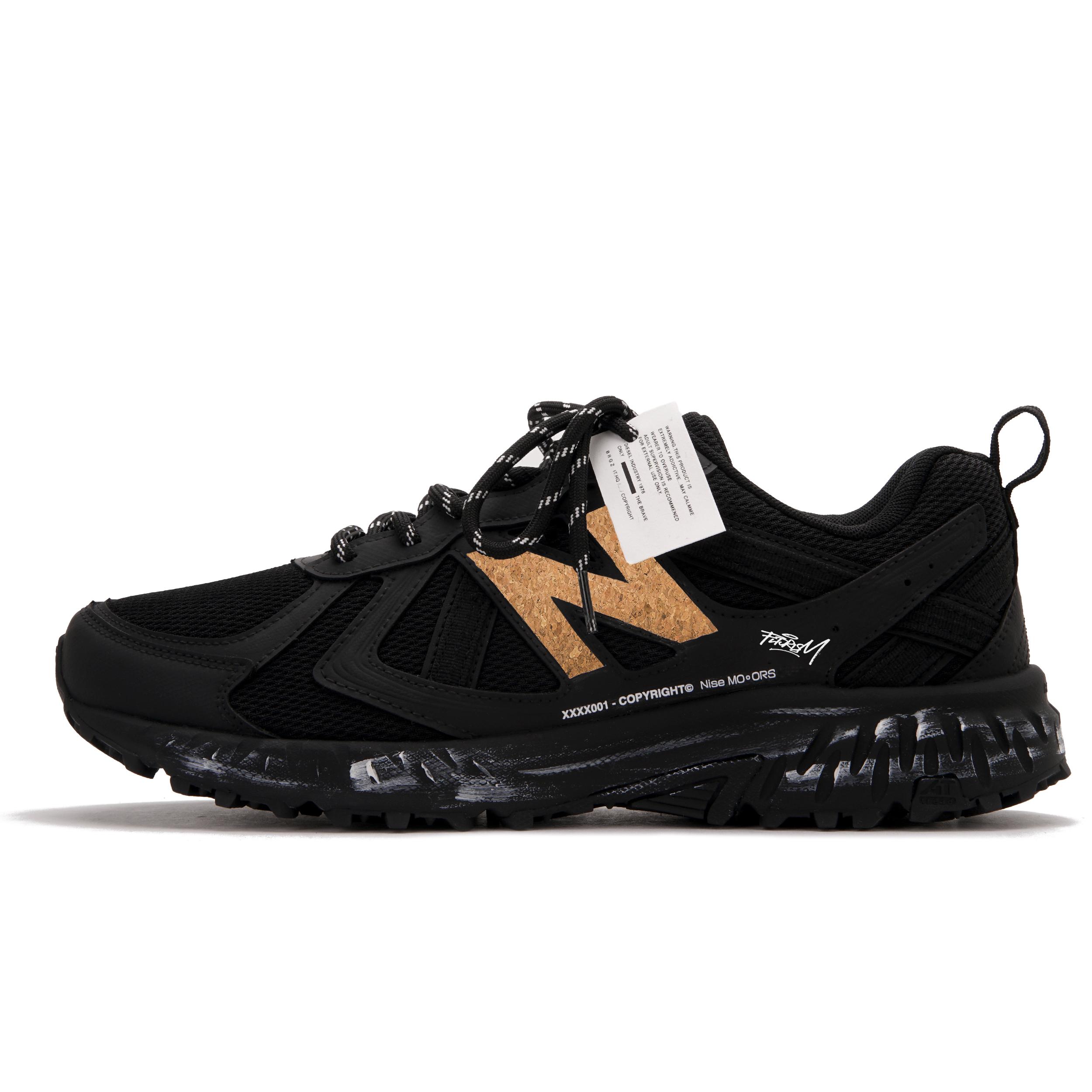 New Balance NB 410 V5 Low top Running Shoes Unisex Black White MT410CK5(Team645-2.0EXX) 38.5