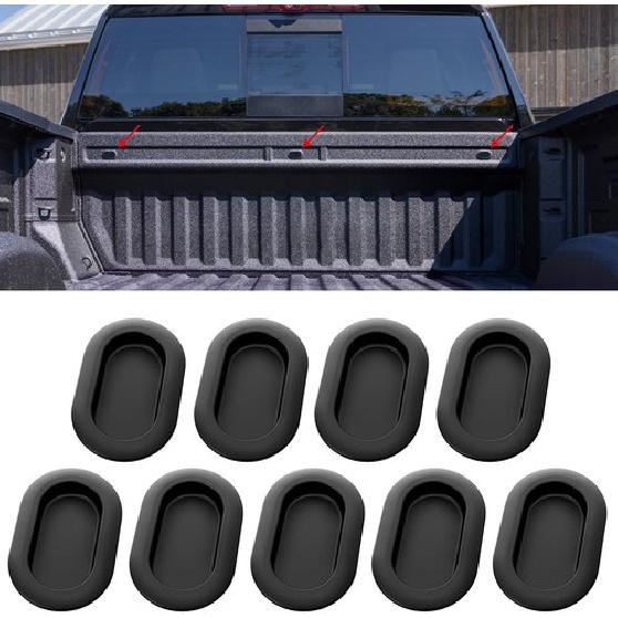 9Pcs Upgrade Rubber Truck Bed Plug Kit for Pickup 4-Door, Bed Body Drain 9Pcs