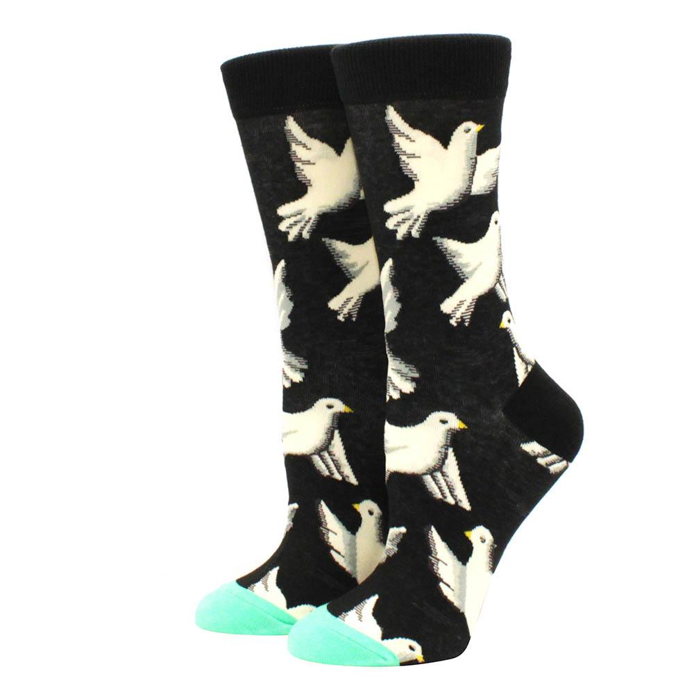 1 Pair S Funny Socks Women Casual Cartoon Fruit Banana Avocado Lemon Egg Cookie Donuts Happy Harajuku Skateboard Socks